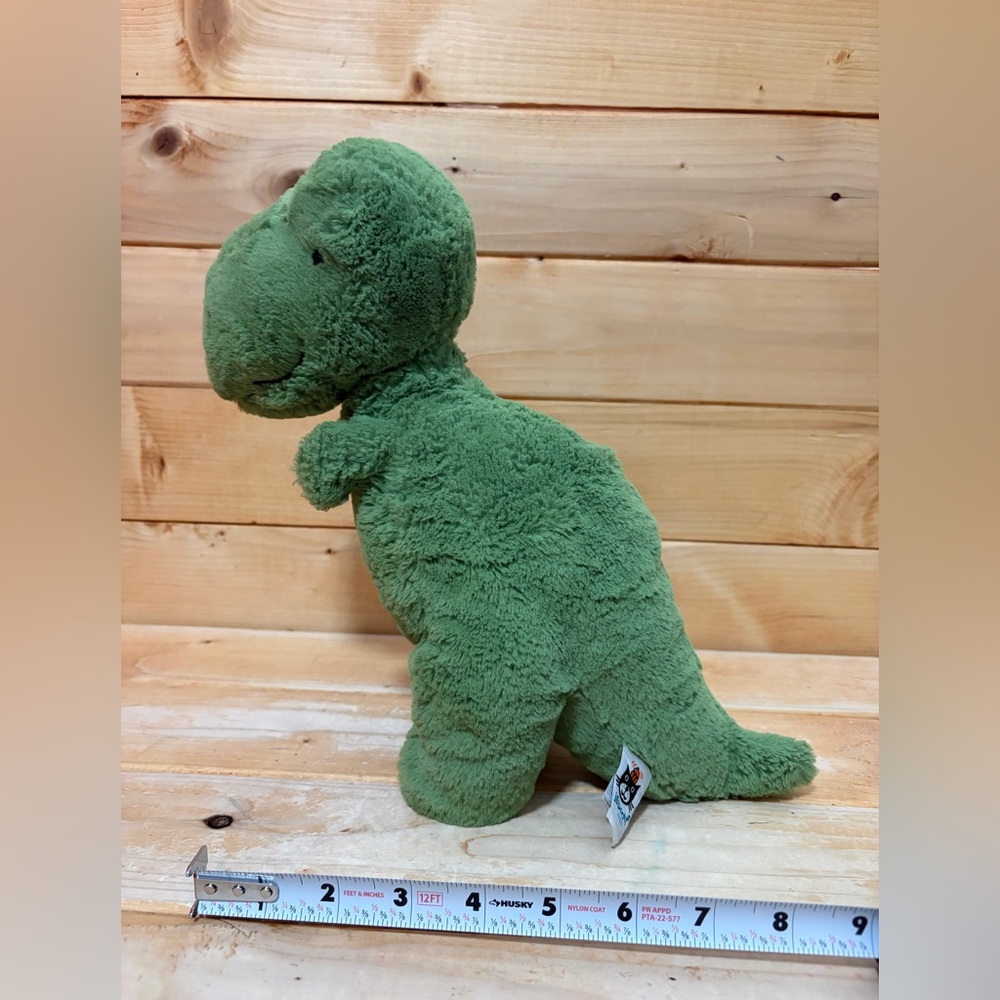 Jellycat Fossily T Rex Dinosaur Green Toy Stuffed Plush Medium 11" Retired - Picture 5 of 10